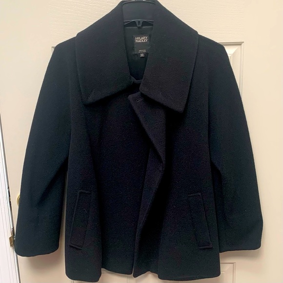 Classic Hilary Radley Wool/Alpaca Blend Jacket with Oversize Collar - Picture 1 of 9